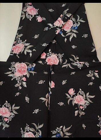 H&M Çiçekli Kısa Tulum/Salopet