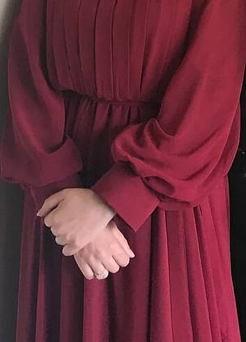 Bordo elbise