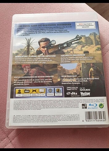  Beden #ps3#sniper elite lll#oyunu