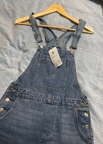 Kadın Denim Tulum - Görsel 6