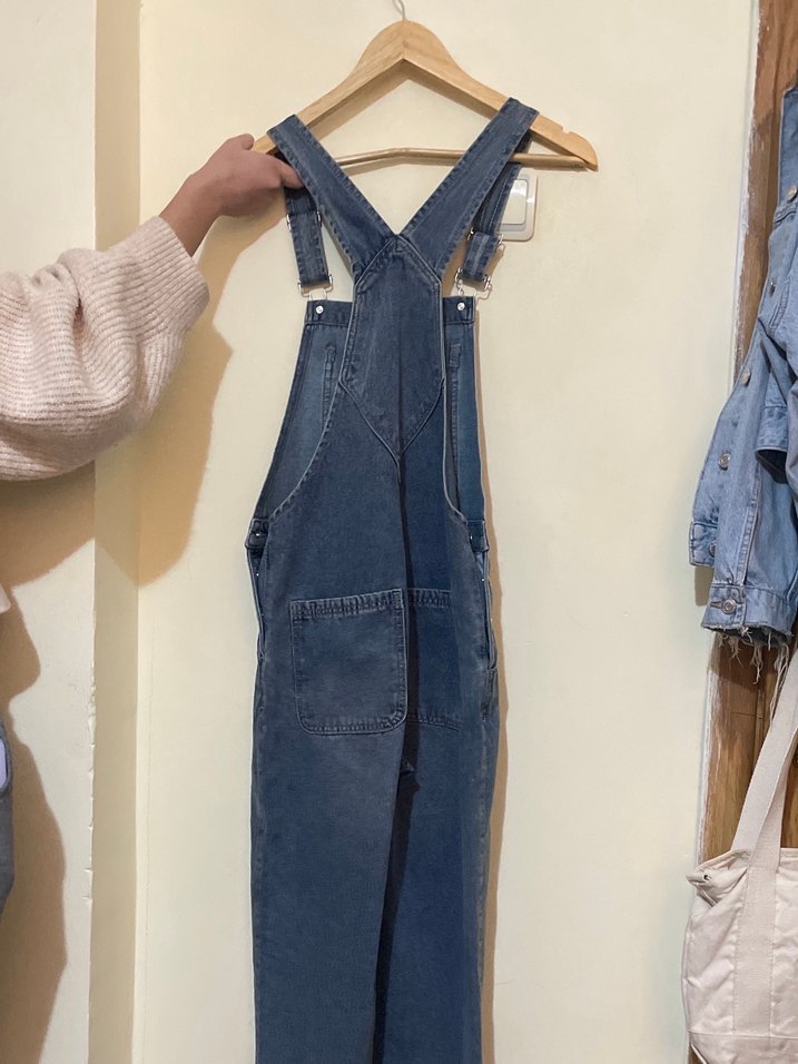 Kadın Denim Tulum - Görsel 4