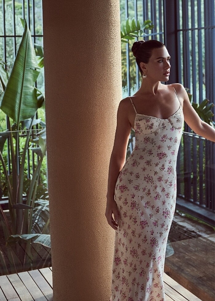 Koton Sibil Çetinkaya Askılı Çiçekli Elbise - Görsel 2