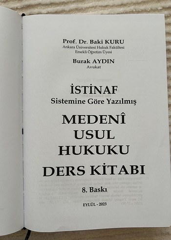 Medeni Usul Hukuku