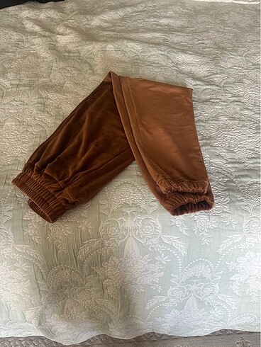 m Beden kahverengi Renk #Kadın kadife pijama #yeni