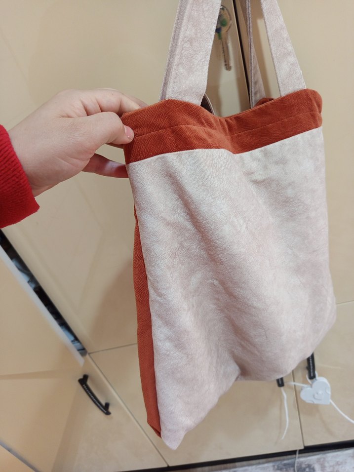 süet kol çantası - Görsel 4