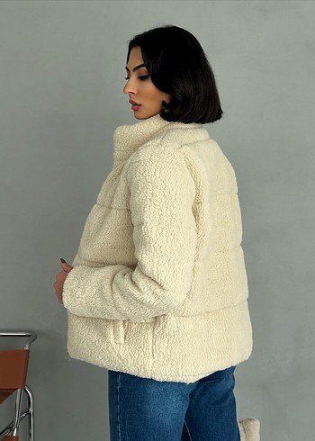 l Beden ten rengi Renk Bej Kadın Mont