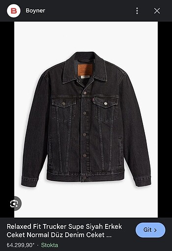 m Beden lacivert Renk Levi's The Trucker Kot Ceket