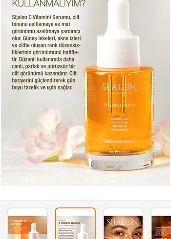 Sijalon Vitamin C Serumu Kadın Anti-Aging - Görsel 2