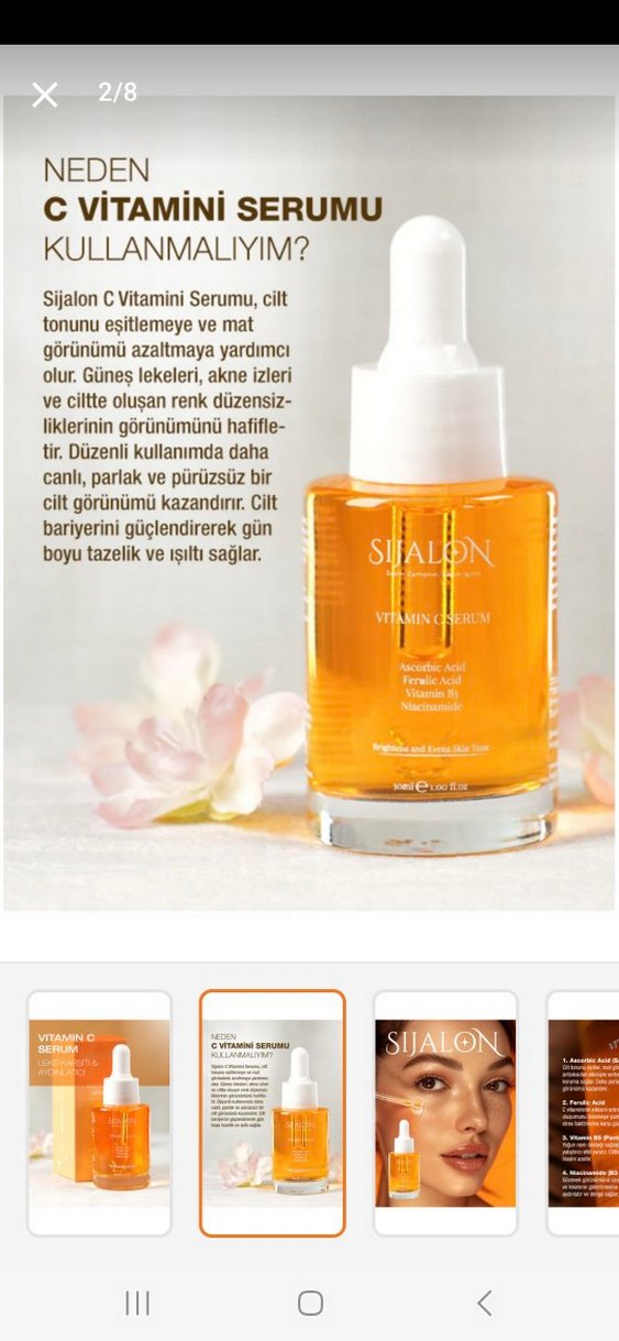 Sijalon Vitamin C Serumu Kadın Anti-Aging - Görsel 2