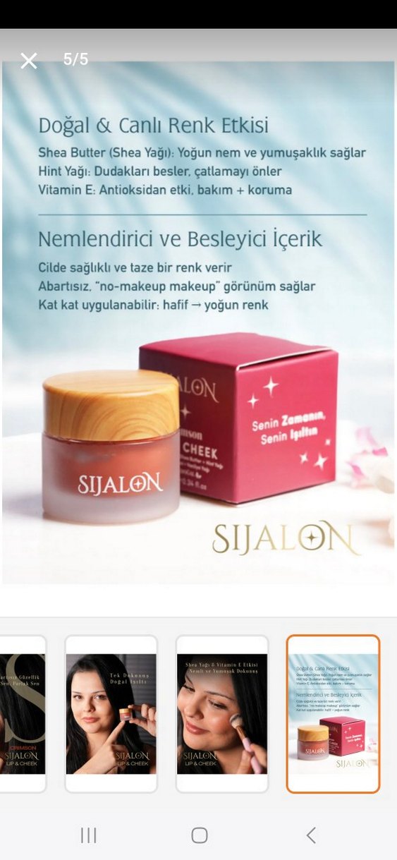 Sijalon Doğal Dudak & Yanak Balmı - Görsel 2