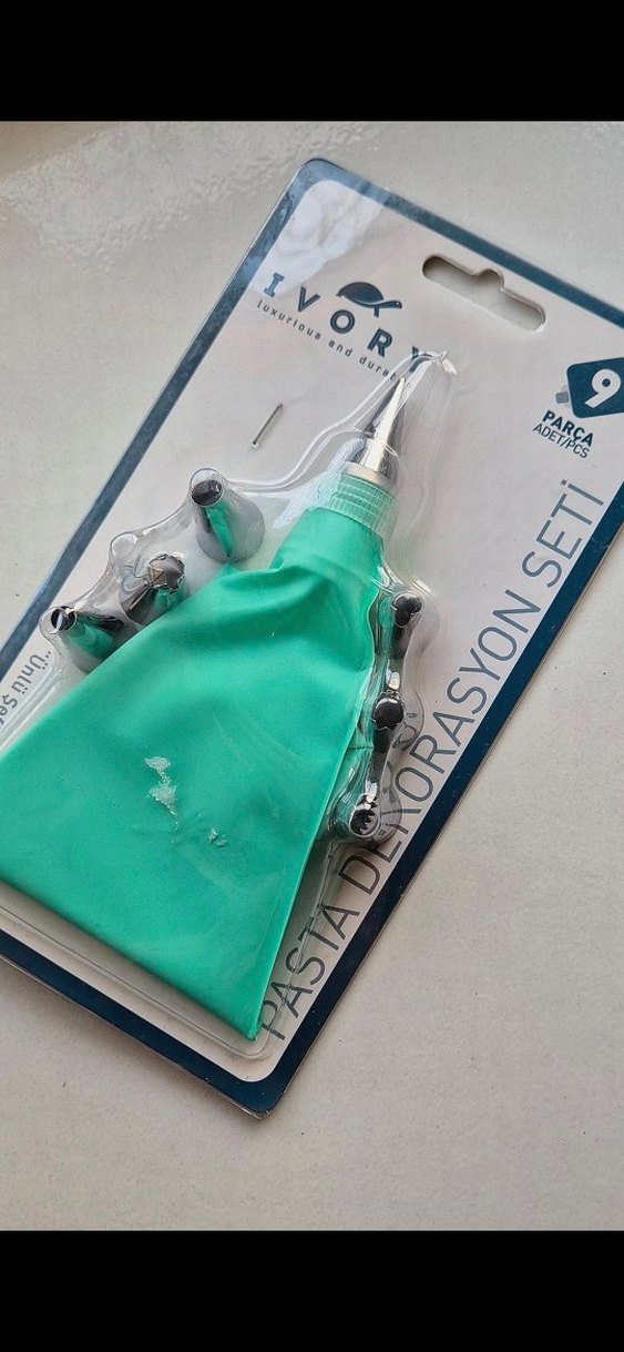 Turkuaz Renkli 9 Parça Pasta Dekorasyon Seti - Görsel 2