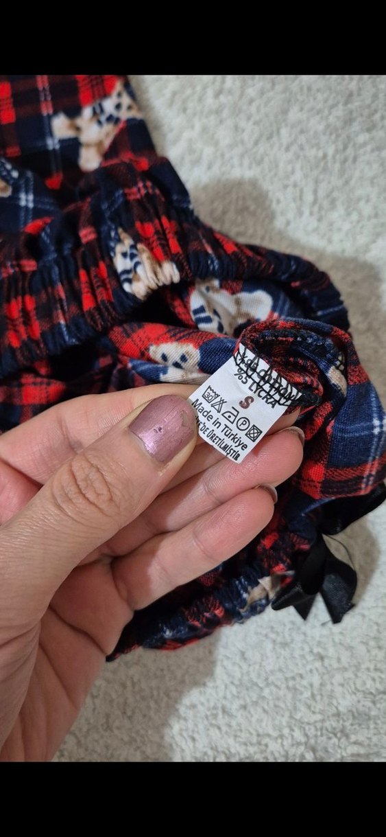 Renkli Baskılı Rahat Kadın Pijama Altı - Görsel 3