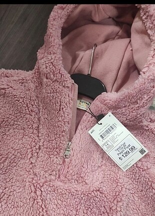 7 Yaş Beden ten rengi Renk Orijinal koton polar pudra rengi