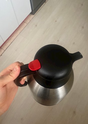 Gri Renkli Çelik Termos - Görsel 3