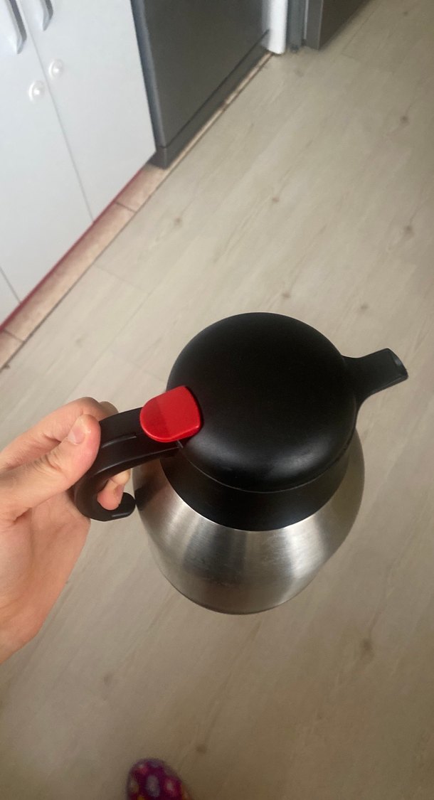 Gri Renkli Çelik Termos - Görsel 3