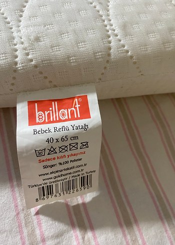 Beyaz Reflü Bebek Yatağı - Görsel 3