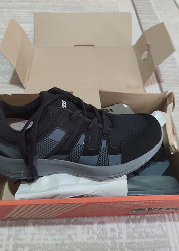 Erkek Siyah Bağcıklı Spor Ayakkabı - Görsel 2