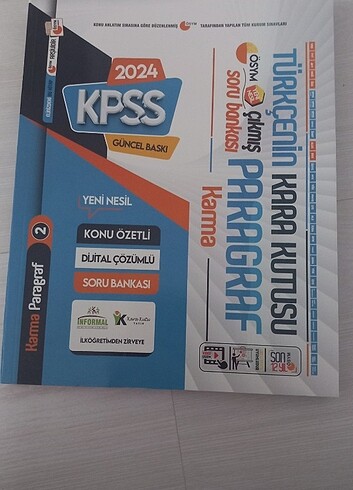 KPSS TÜRKÇENİN KARA KUTUSU PARAGRAF KARMA 2. CİLT 2024 BASIM
