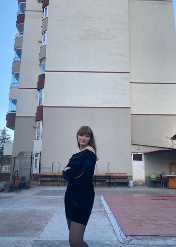 Koton Siyah Straplez Mini Elbise