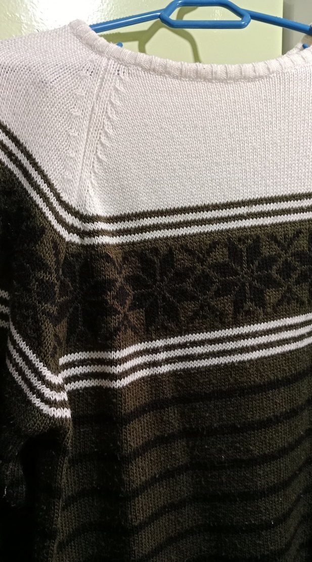 Gri Desenli Örgü erkek Kazak - Görsel 4