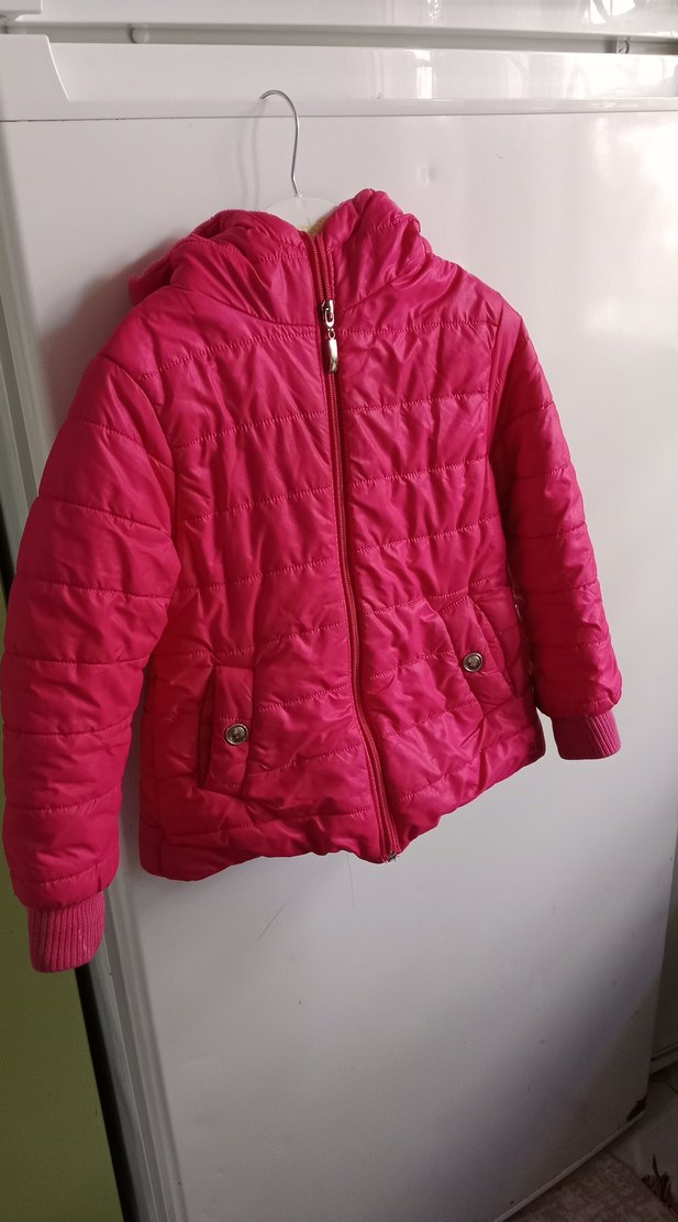 Kız Çocuk Pembe Kapitone Mont - Görsel 2