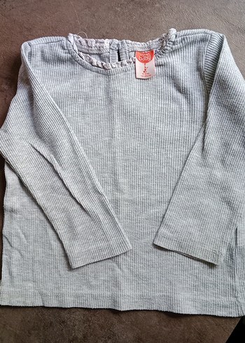 Kız Çocuk Pembe Uzun Kollu Sweatshirt toplu - Görsel 6