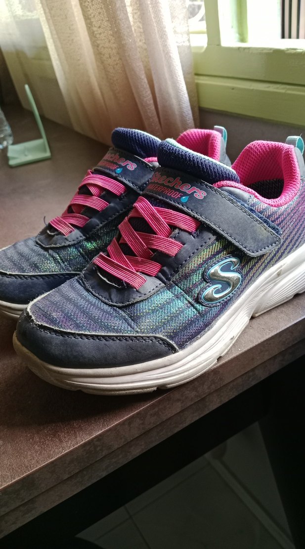 Kız Çocuk Pembe Bağcıklı ve Cırt Cırtlı Spor Ayakkabı - Görsel 3