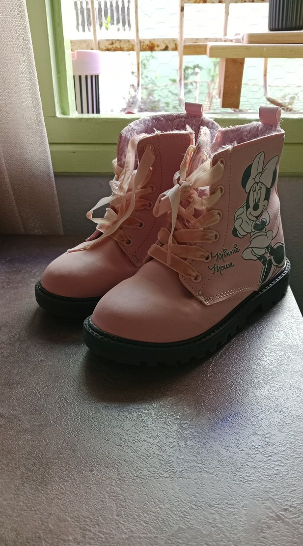 Kız Çocuk Pembe Minnie Mouse Bot - Görsel 2