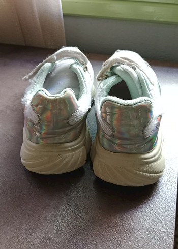 Kız Çocuk Beyaz Spor Ayakkabı Velcro - Görsel 3