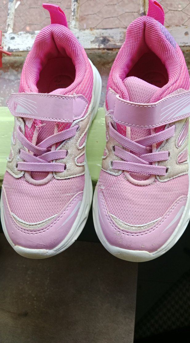 Kız Çocuk Pembe Spor Ayakkabı Velcro - Görsel 4