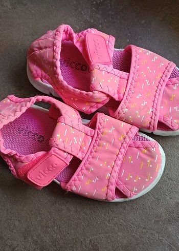 Vicco Pembe Kız Çocuk Sandalet Velcro - Görsel 5