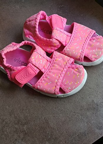 Vicco Pembe Kız Çocuk Sandalet Velcro - Görsel 6