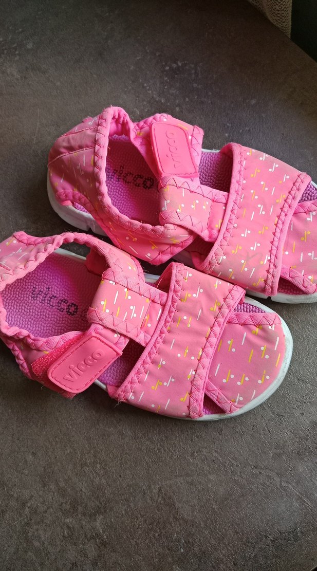 Vicco Pembe Kız Çocuk Sandalet Velcro - Görsel 5
