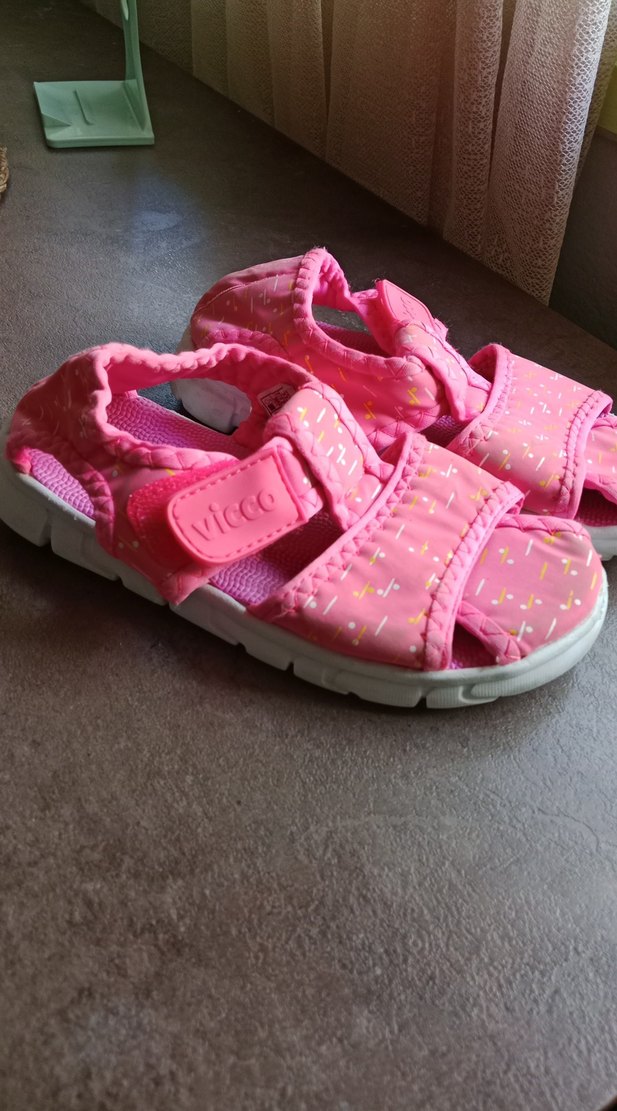 Vicco Pembe Kız Çocuk Sandalet Velcro - Görsel 3