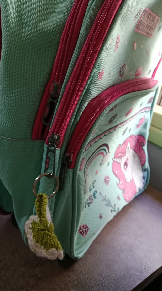 Turkuaz Unicorn Desenli Çocuk Okul Çantası - Görsel 3