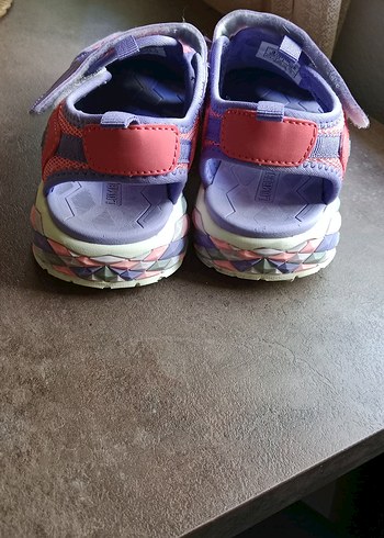 Kız Çocuk Mor Renkli Cırt Cırtlı Spor Terlik - Görsel 6