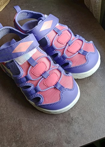 Kız Çocuk Mor Renkli Cırt Cırtlı Spor Terlik - Görsel 3