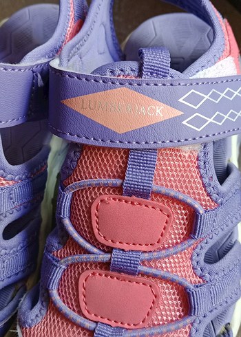 Kız Çocuk Mor Renkli Cırt Cırtlı Spor Terlik - Görsel 9