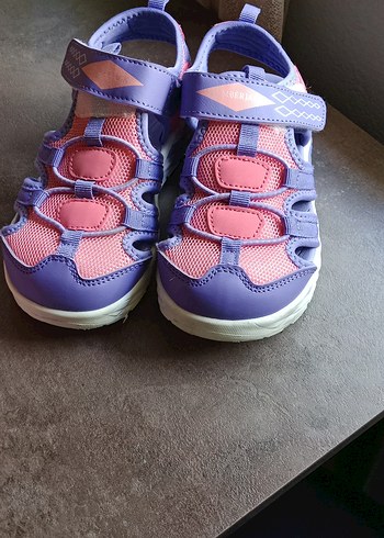 Kız Çocuk Mor Renkli Cırt Cırtlı Spor Terlik - Görsel 8