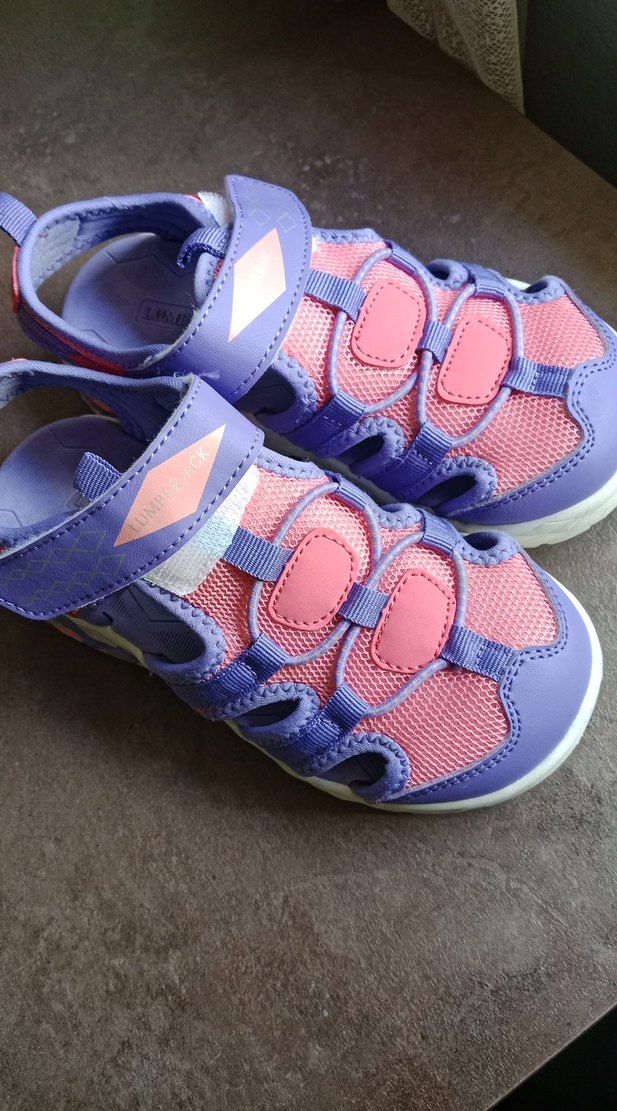 Kız Çocuk Mor Renkli Cırt Cırtlı Spor Terlik - Görsel 2