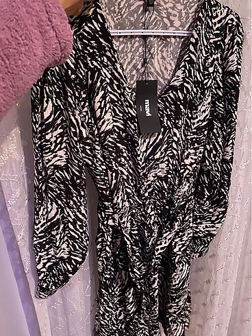 Mavi Jeans Mavi jeans zebra desen elbise