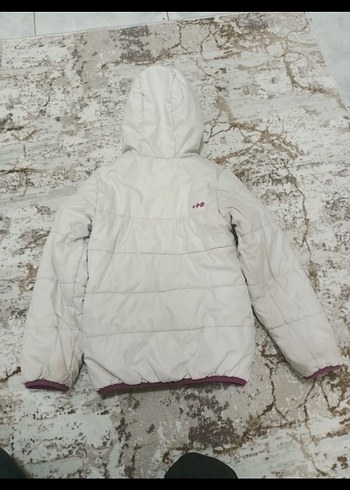 Kız Çocuk Kapüşonlu Fermuarlı Ceket - Görsel 4