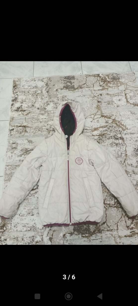 Kız Çocuk Kapüşonlu Fermuarlı Ceket - Görsel 3