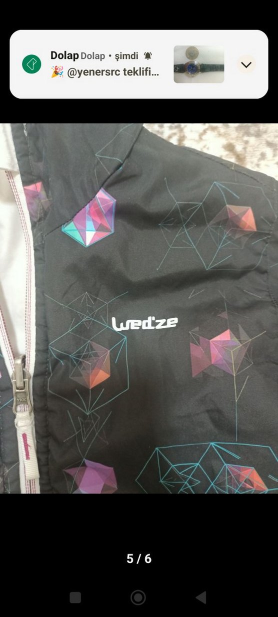 Kız Çocuk Kapüşonlu Fermuarlı Ceket - Görsel 5