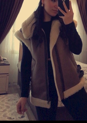 Zara kürklü yelek - Görsel 2