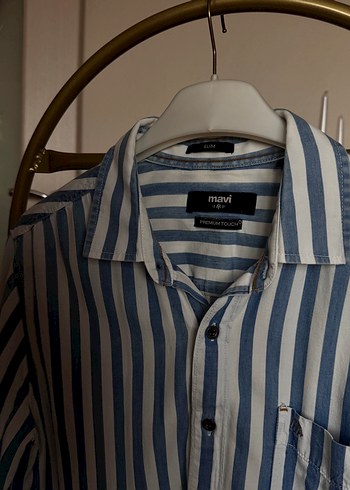 Mavi Erkek Gömlek - Görsel 3