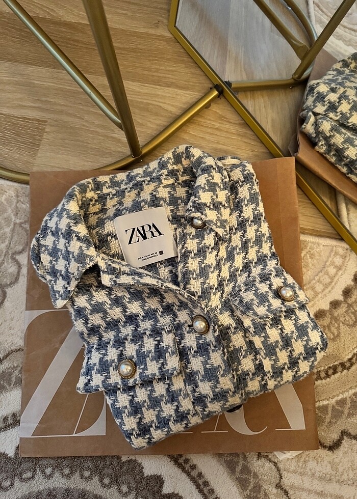 ZARA İNCİ DETAY CEKET - Görsel 3