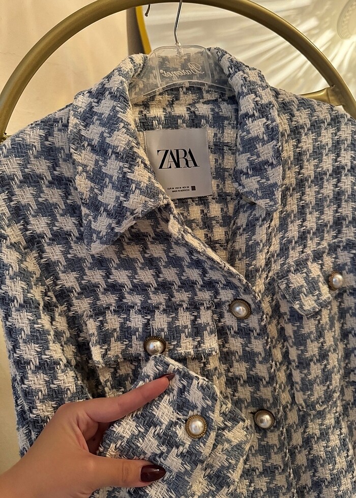 ZARA İNCİ DETAY CEKET - Görsel 2