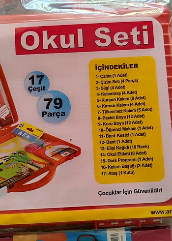 Beden 92 Parça Okul Seti