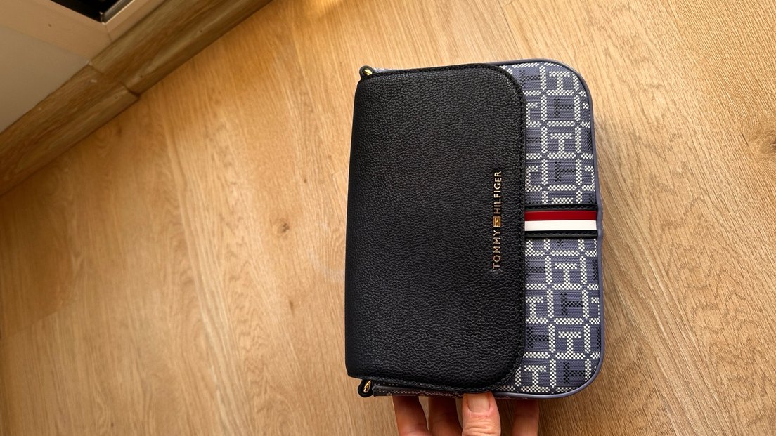 Tommy Hilfiger Mavi Baskılı Kadın Çapraz Çanta - Görsel 5